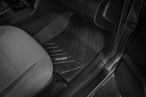 Toyota Tacoma Flex-Fit Floor Mats - Front + Rear - Rough Country - '16-'23